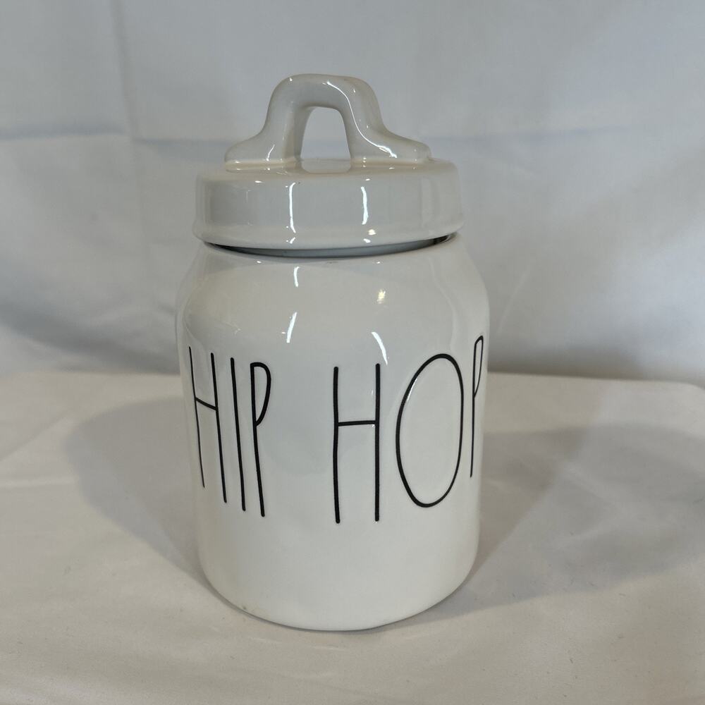 Rae Dunn Artisan Baby Canister “HIP HOP” Farmhouse Large Letters